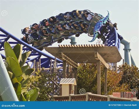 A Manta Roller Coaster Ride, SeaWorld, San Diego Editorial Stock Photo ...