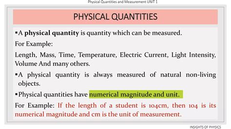 Physical quantities and measurement | PPTX