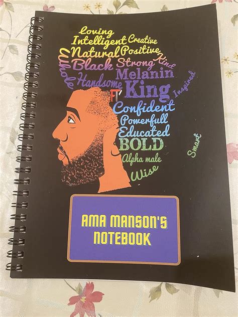 Ama Manson Notebook: male affirmative statements : Amfo-Brobbey, Mamet ...