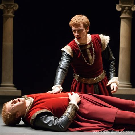 Hamlet's Revenge: The Death of Claudius | Stable Diffusion Online