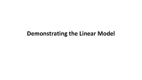 Example of Linear Model 的图像结果