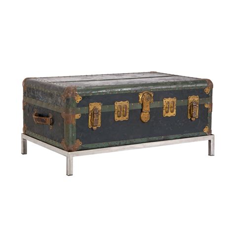 Vintage Steamer Trunk Coffee Table