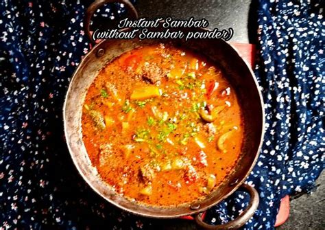 Instant Sambar Recipe by Kavita R - Cookpad