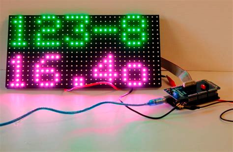 Arduino Mega to P10 LED Matrix 的图像结果