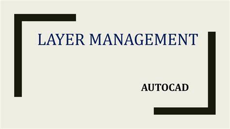 Image result for AutoCAD Layer Control
