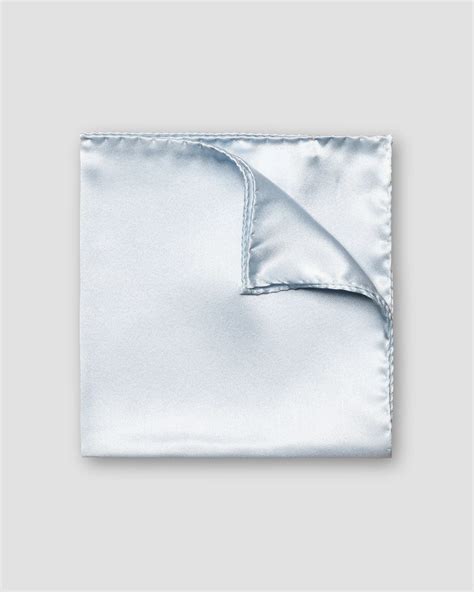 Light Blue Silk Pocket Square - Eton