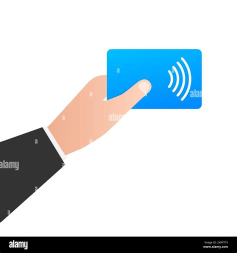 Access control. Access card reader. Wireless RFID, NFC. Vector stock ...