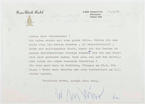 Lot - HANS-ULRICH RUDEL