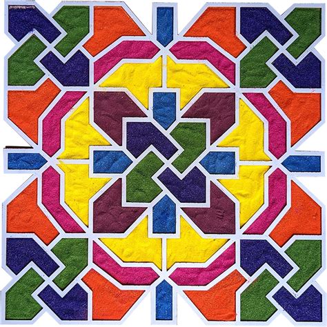 Buy StepsToDo Reusable Portable Rangoli Template Mat. Readymade Rangoli ...