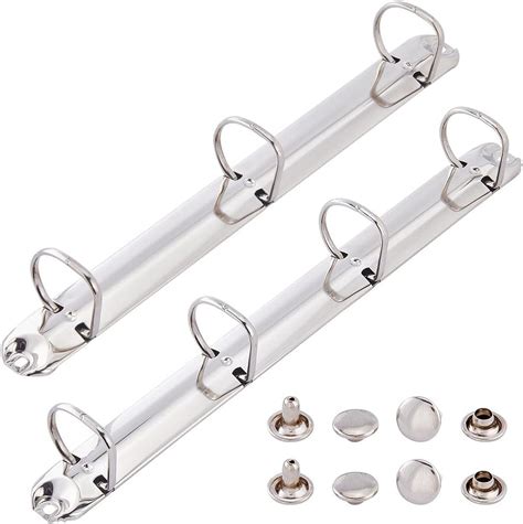 2Pcs Metal A4 Size 3-Ring 4-Ring Binder Mechanism Replacement Steel ...