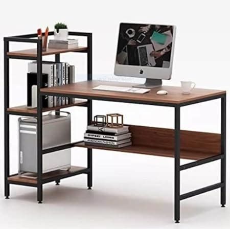 JGS Iron Frame Solid Wooden Finish Writing Study Table for Students ...