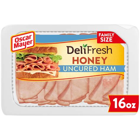 Oscar Mayer Deli Fresh Honey Uncured Ham Lunch Meat, 16 oz Package ...