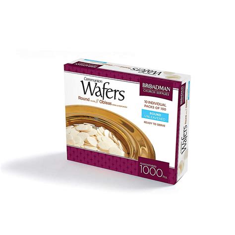 Broadman Church Supplies Communion Wafer, Cross Design, 1,000 Count ...