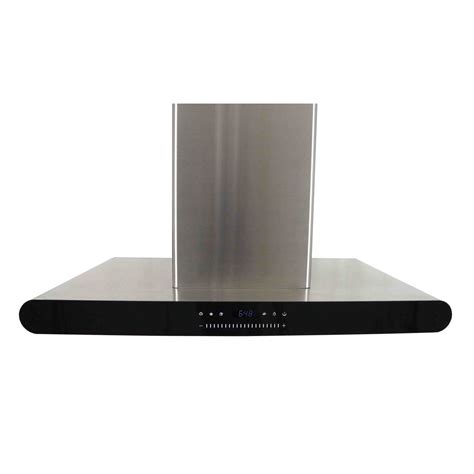 AKDY 36" 870 CFM Island Mount Ventless Ductless Range Hood with Touch ...
