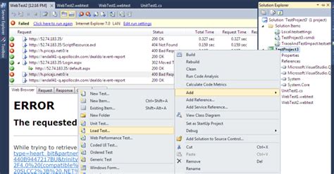 Web Application Load Testing 的图像结果