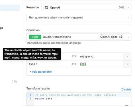 Openai Whisper API 的图像结果
