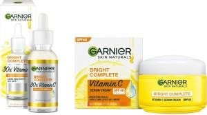 GARNIER Bright Complete VITAMIN C Booster Face Serum 30+ Serum Cream ...
