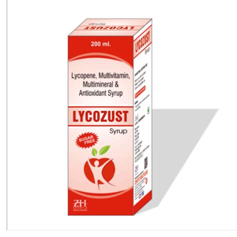 Lycopene Multivitamin Multimineral and Antioxidant Syrup