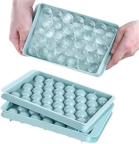 Buy CVM ENTERPRISE Plastic Round Ice Cube Tray, Mini Circle Ice Cube ...