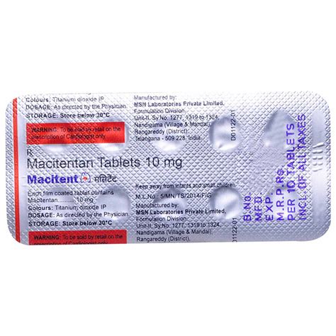 Macitent Tablet 10's Price, Uses, Side Effects, Composition - Apollo ...