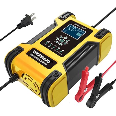 DIGISHUO Yellow Version 2023 Version LiFePO4 Charger Motorcycle Battery ...