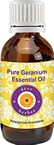 Deve Herbes Pure Geranium Essential Oil (Pelargonium graveolens ...