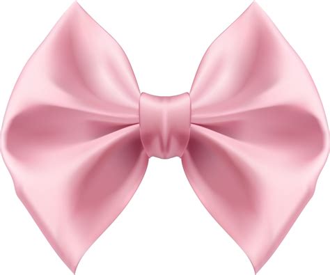 Realistic pink silk bow. 23438417 PNG