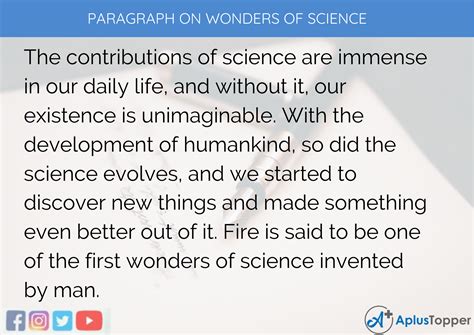 Wonder Of Modern Science Paragraph 100, 150, 200, 250 to 300 Words for ...