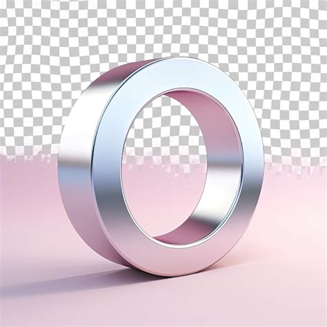 Silver number zero sign on a transparent background | Premium AI ...