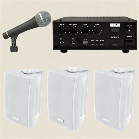 Buy Ahuja Audio Kit of Amplifier DPA 370 , AUD-70XLR With Three PS ...