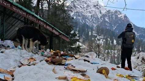 'This Breaks My Heart': Litter Thrown On Snowy Mountains Of Himachal ...