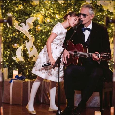 Andrea bocelli son and granddaughter singing hallelujah