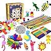Asian Hobby Crafts Kids Pom Pom Crafts Kit with 50X Pipe Cleaners ...