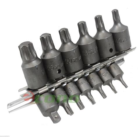 15 PCS 1/4" & 3/8" DR IMPACT STAR BITS SET PROOF CHROME VANADIUM BITS – EconoSuperStore