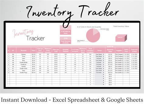 Inventory Tracking Excel Template