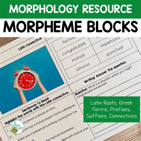 Morphology Activities Prefixes, Suffixes, Roots for Early Readers - The ...