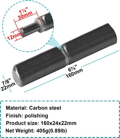 MOUNTAIN_ARK 4 Pack Weld On Bullet Hinges - 6-3/8 Long 7/8 India | Ubuy