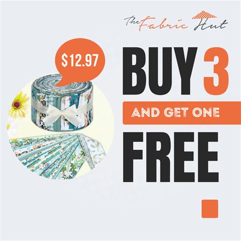 Cotton 2 1/2'' x 9 3/4'' Strips - Buy 3 Get 1 Free