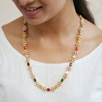 Gold Plated Navaratna Jewellery Online | 92.5 Gold Plated Silver ...