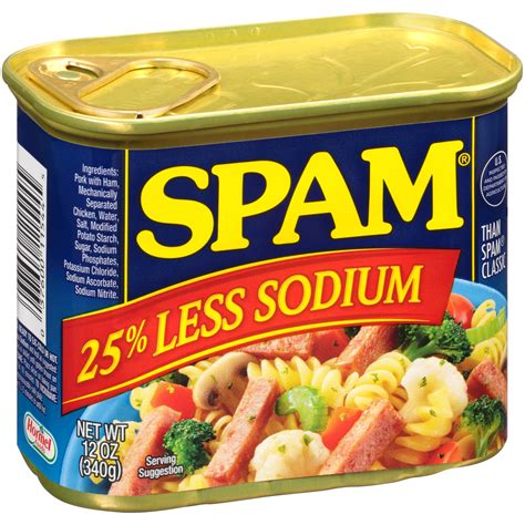 Spam® 25% Less Sodium Canned Meat 12 oz. Can | La Comprita