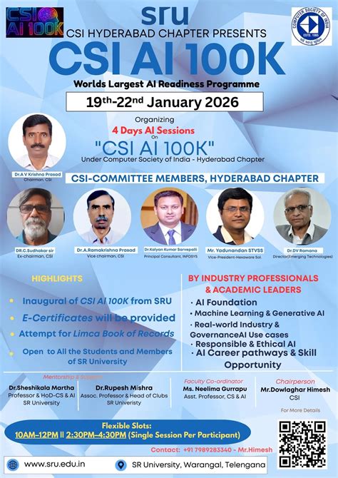 CSI club event in association with Computer Society of India (CSI)- SRU ...