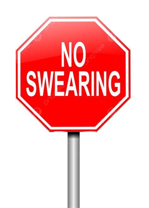 No Swearing Sign Displeased, Word, Profanity, Not PNG Transparent Image ...