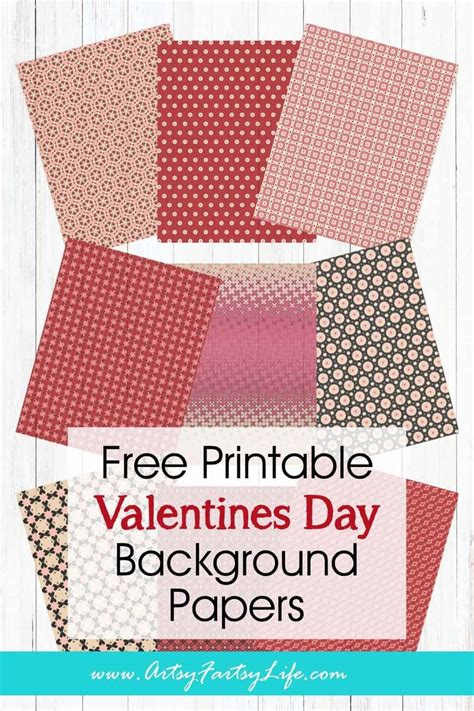 9 Sweet Vintage-Inspired Valentine's Day Scrapbook Papers (Free ...
