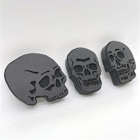 Skulls | Artists' Tools | Foam Stamp - PM Artist Studio