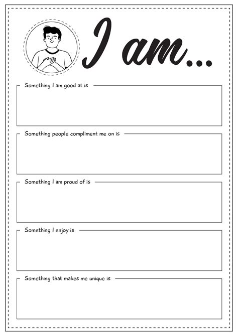 13 Self-Esteem Worksheets For Students - Free PDF at worksheeto.com ...