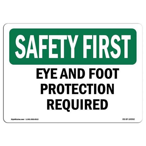 7 x 10 in. OSHA Safety First Sign - for Hospital Safety Wash Your Hands ...