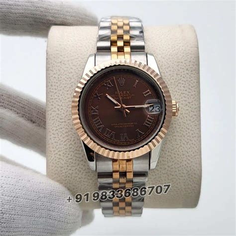 Buy Rolex Datejust Brown Dial 31mm | First Copy Watch