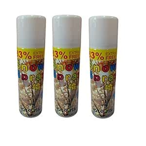 Party Celebration Pack of 3 White Snow Spray | Snow Spray Bottle | Snow ...