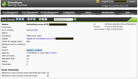 OpenVAS Tutorial 的图像结果