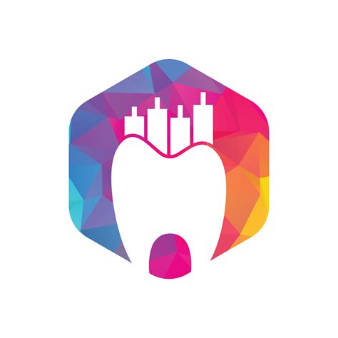 Dentist finance icon logo concept. Dental stat vector logo design ...